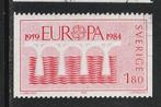 Verenigd Europa 1984 - Zweden, Postzegels en Munten, Postzegels | Thematische zegels, Ophalen of Verzenden, Gestempeld, Overige thema's