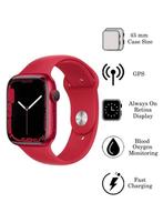 Apple Watch Series 7 45mm Red Aluminium case MET GPS, Nieuw, Ophalen of Verzenden, Apple Watch Series 7, IOS