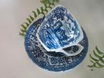 kop en schotel blauw British Anchor Ironstone England castl, Ophalen of Verzenden