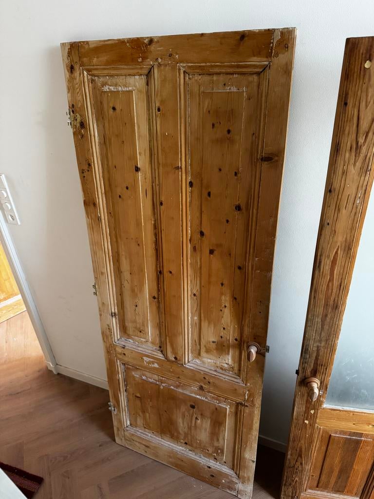 Massief houten binnendeur - karakteristiek!, Doe-het-zelf en Verbouw, Deuren en Horren, Ophalen, Gebruikt, 80 tot 100 cm, Binnendeur