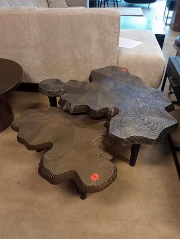 Salontafel fingerprint aluminium 2 maten groot€120 klein€85 beschikbaar voor biedingen