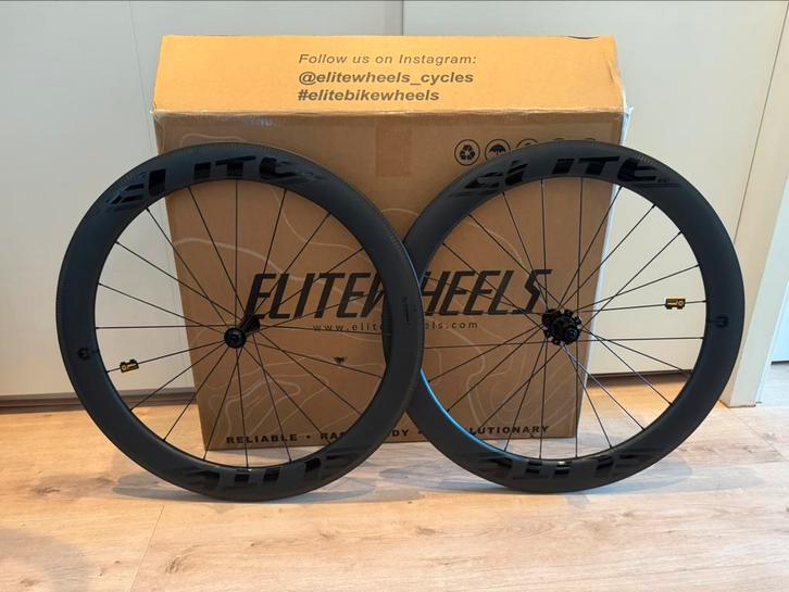 Elitewheels 60mm carbon wielset - NIEUW!, Sport en Fitness, Wielrennen, Zo goed als nieuw, Overige typen, Ophalen of Verzenden