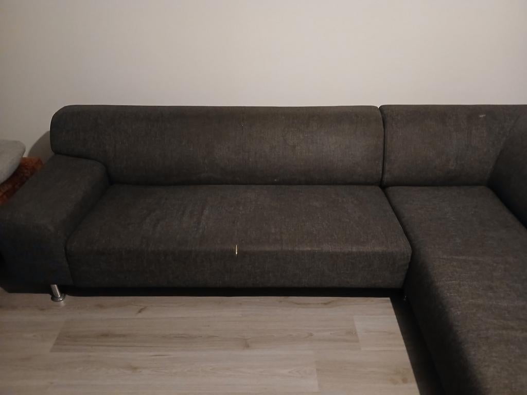 Hoekbank - Weg wegens aanschaf nieuwe bank, Huis en Inrichting, Banken | Bankstellen, Gebruikt, Hoekbank, Driepersoons, 75 tot 100 cm