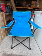 Opvouwbare Campingstoel met Bekerhouder - Blauw, Ophalen, Zo goed als nieuw, Campingstoel