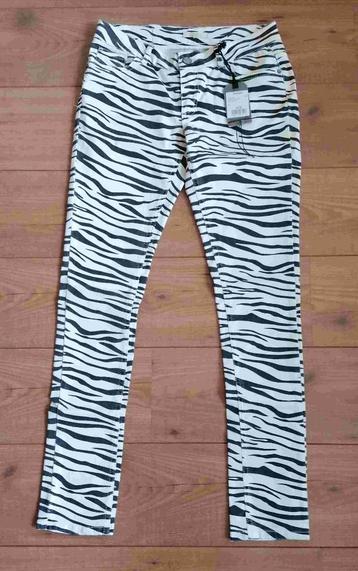 TRENDY zebraprint broek van Revelation mt. L beschikbaar voor biedingen