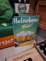 Heineken Emaille Reclamebord Bier, Verzamelen, Ophalen of Verzenden, Gebruikt, Reclamebord
