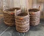 Stoere manden, Huis en Inrichting, Woonaccessoires | Schalen en Manden, Ophalen of Verzenden, Nieuw, Rond, Riet