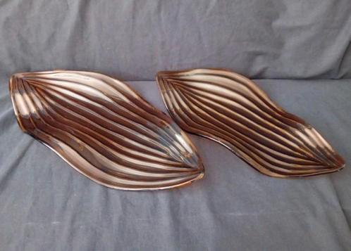 Set/2 Leonardo Decorative Schalen, Huis en Inrichting, Woonaccessoires | Schalen en Manden, Schaal, Ovaal, Glas, Ophalen of Verzenden
