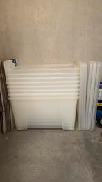 IKEA Samla 130 L 8 stuks met deksel, Doe-het-zelf en Verbouw, Kratten en Dozen, Ophalen, 40 tot 60 cm, Bak of Kist, 75 tot 100 cm