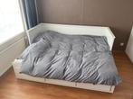 IKEA Hemnes Bedbank incl. matrassen, Ophalen, Wit, Tweepersoons, 80 cm