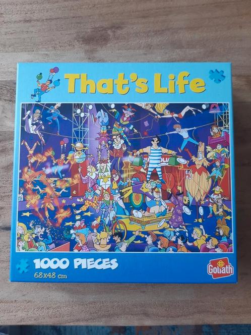 That's life puzzel.  Circus.  1000 stukjes., Hobby en Vrije tijd, Denksport en Puzzels, Zo goed als nieuw, Legpuzzel, 500 t/m 1500 stukjes