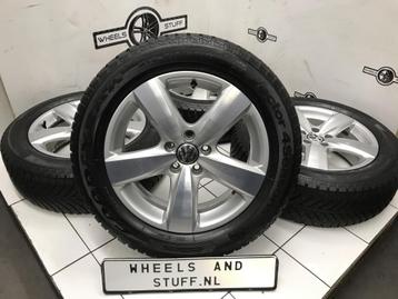 VW Tiguan lichtmetaal velgen 17"inch met 4 seasons 5x112 beschikbaar voor biedingen