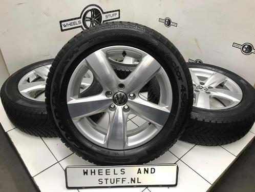 VW Tiguan lichtmetaal velgen 17"inch met 4 seasons 5x112, Auto-onderdelen, Banden en Velgen