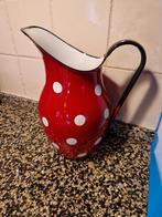 BROCANT ROOD MET WITTE STIPPEN 🍄 EMAILLE HOGE KAN, Antiek en Kunst, Antiek | Emaille, Ophalen of Verzenden