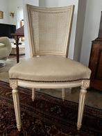 Als Nieuw 6 eetkamer stoelen Lodewijk XVI stijl, Ophalen, Wit, Hout, Zo goed als nieuw