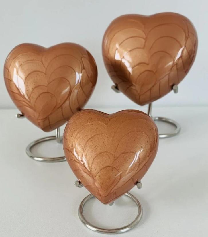 Urn hart koper, Huis en Inrichting, Overige Huis en Inrichting, Nieuw, Verzenden