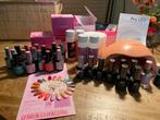 Pink Gellac set met lamp en toebehoren., Sieraden, Tassen en Uiterlijk, Uiterlijk | Cosmetica en Make-up, Ophalen, Overige kleuren