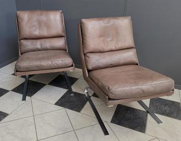 1964 COR 2 swing fauteuils LEER chroom Reinhold & Schröpfer beschikbaar voor biedingen