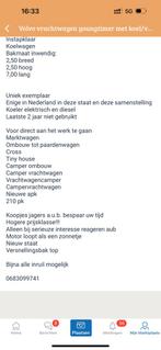 Volvo fl 210 vrachtwagen met hoel vriesbak korler laadklep, Auto's, Euro 2, Stof, Zwart, Diesel