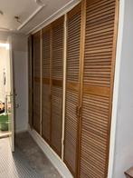 Vintage Louvre Deuren (1x2) - 198x38 cm, Huis en Inrichting, Ophalen, Minder dan 50 cm, Zo goed als nieuw, Minder dan 25 cm