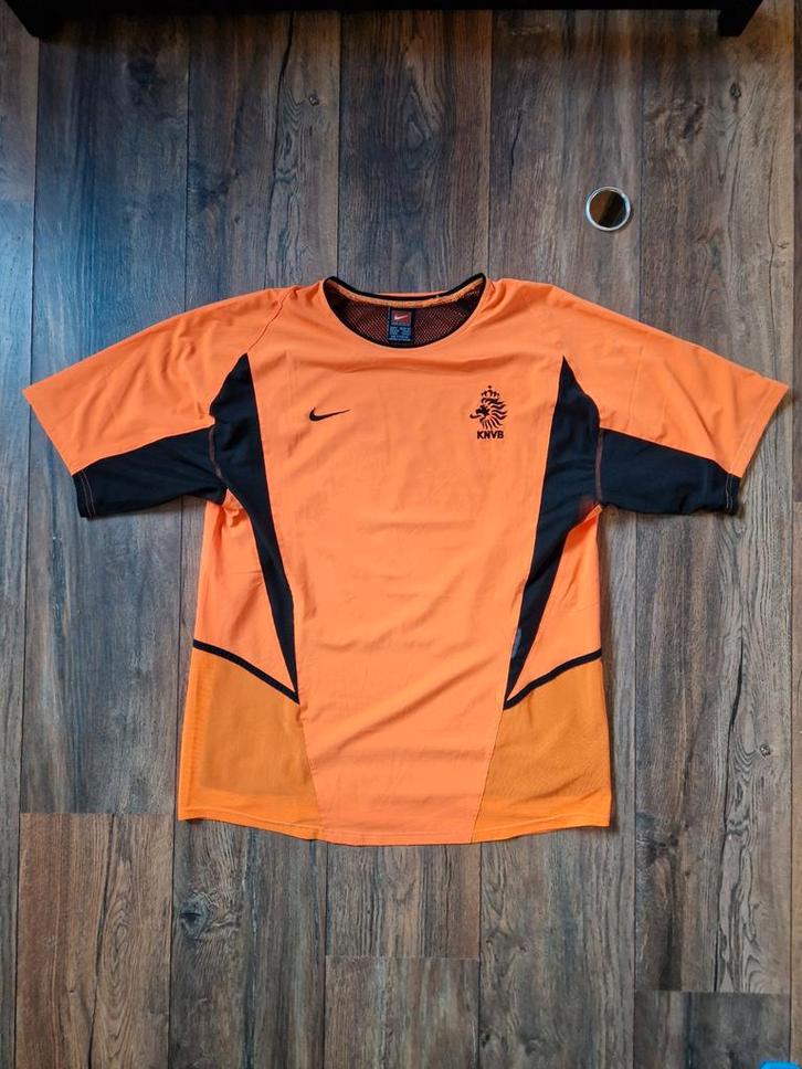 Nederlands elftal shirt 2002 KNVB Oranje spelersversie, Kleding | Heren, Sportkleding, Gedragen, Voetbal, Maat 48/50 (M), Oranje