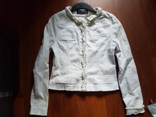 Splinternieuw wit spijkerjasje met pareltjes - Sao Paulo, Kleding | Dames, Jassen | Zomer, Nieuw, Maat 36 (S), Wit, Ophalen of Verzenden
