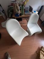 Verner Panton replica’s Vitra wit 2x, Huis en Inrichting, Stoelen, Ophalen, Wit, Twee