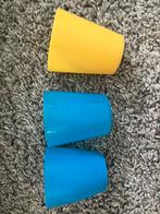 Plastic drinkbekers, Ophalen, Gebruikt, Blauw, Beker of Kan