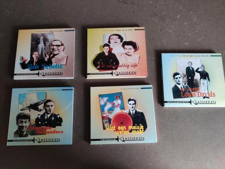 5 CD's Amusement Klassieken: Davids, Scholten, de la Mar, Cd's en Dvd's, Cd's | Overige Cd's, Zo goed als nieuw, Boxset, Ophalen of Verzenden