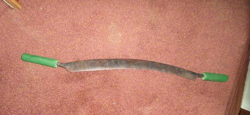 Gesmeden en gebogen trekmes uit Scandinavië - Lengte: 85cm, Antiek en Kunst, Antiek | Gereedschap en Instrumenten, Ophalen
