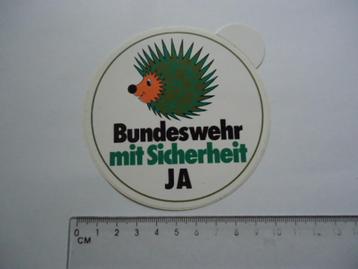 sticker oud Bundeswehr Leger egel strip retro ja defensie beschikbaar voor biedingen