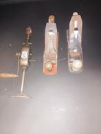 antiek gereedschap werkend handboor ,houtschaaf etc zie foto, Antiek en Kunst, Antiek | Gereedschap en Instrumenten, Ophalen of Verzenden