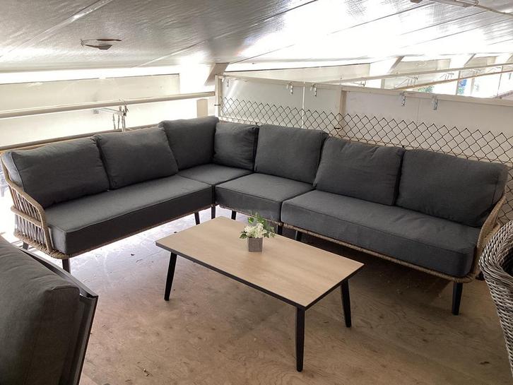 Loungeset Loungehoek Hoekset Hoekbank Loungetafel Tuinset, Tuin en Terras, Tuinsets en Loungesets, Nieuw, Loungeset, Bank, Bijzettafel