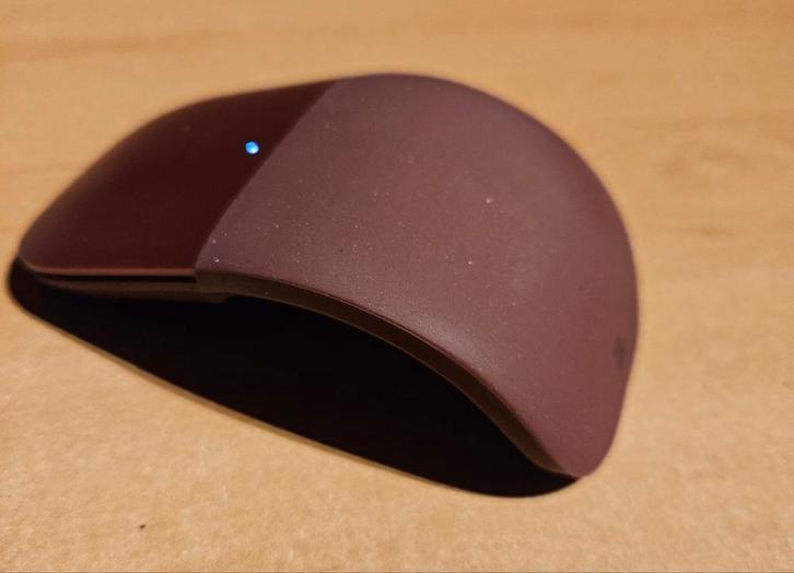 Microsoft Arc Mouse - Draadloze Muis, Computers en Software, Muizen, Gebruikt, Muis, Rechtshandig, Draadloos, Ergonomisch, Ophalen of Verzenden