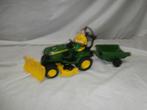 Bruder John Deere zitmaaier met schuif, kiepkar, speelfiguur, Ophalen, Zo goed als nieuw