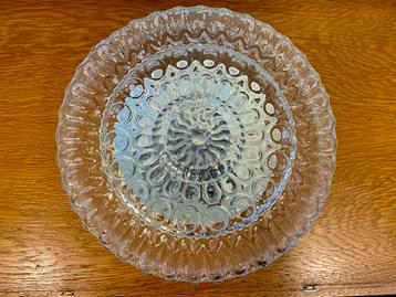Vintage plafonnière jaren 60/70 retro glass plafond lamp beschikbaar voor biedingen