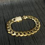 14k gouden armband cuban schakel italy, Ophalen of Verzenden, Nieuw, Goud