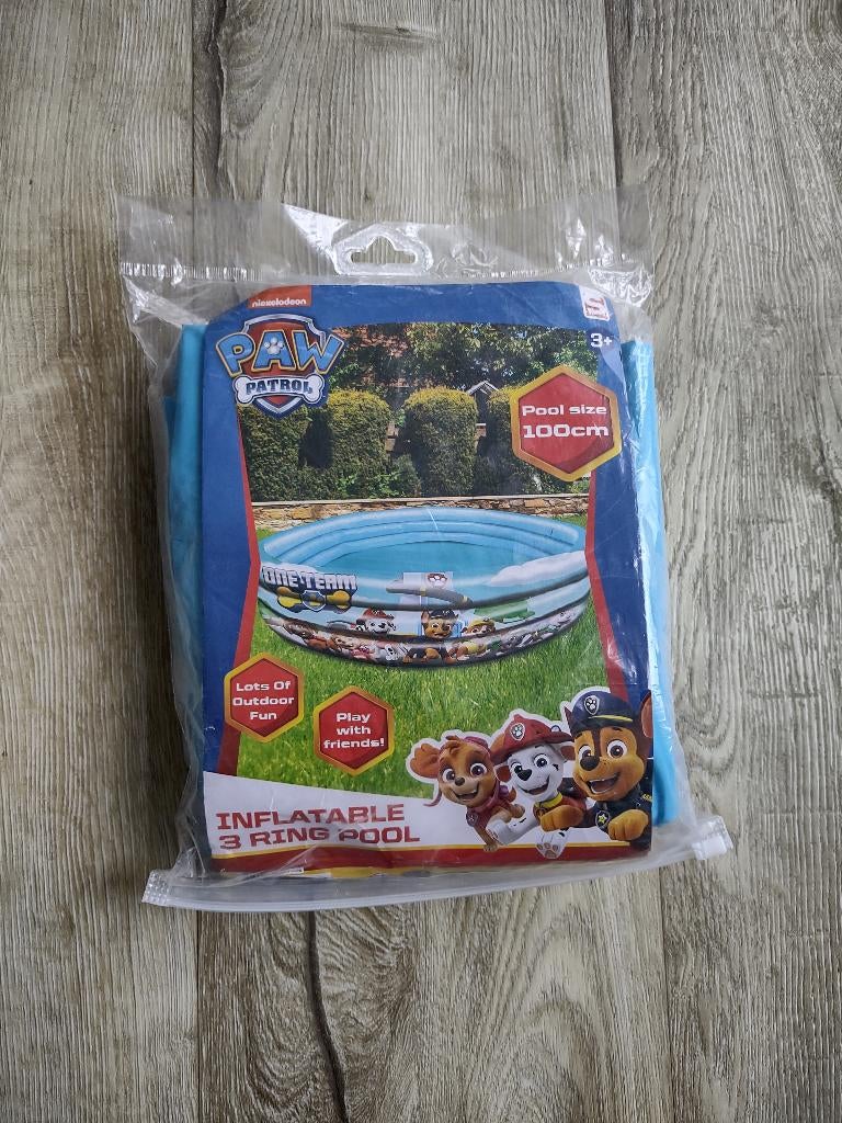 Nieuw Paw Patrol zwembad! 100 cm doorsnede. Opblaasbad., Onb, Overige typen, Nieuw, Ophalen of Verzenden