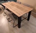 Eiken houten tafel eetkamer 180x90 180 x 90, 50 tot 100 cm, 150 tot 200 cm, Rechthoekig, Zo goed als nieuw