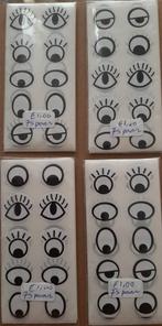 Nr.  14 :  75 paar oogjes stickers., Ophalen of Verzenden, Nieuw, Overige thema's, Overige typen