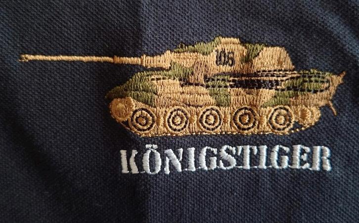 WWII koningstijger TANK T-SHIRT mt XL zwart, Verzamelen, Militaria | Algemeen, Landmacht, Kleding of Schoenen, Duitsland, Ophalen of Verzenden