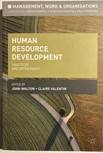 Human resource development.Walton and Valentin 9780230292277, Ophalen of Verzenden, Zo goed als nieuw