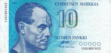 FINLAND   10  MARKKAA   1988 beschikbaar voor biedingen