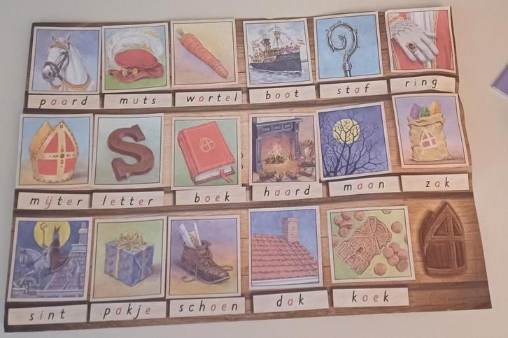 Sinterklaas Prenten Plaat - Leerzaam en Leuk!, Kinderen en Baby's, Speelgoed | Educatief en Creatief, Zo goed als nieuw, Taal en Lezen
