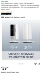 RING Binnencamera (Indoor Camera 2de generatie), Huis en Inrichting, Deurbellen, Ophalen of Verzenden, Zo goed als nieuw