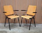 54 x Vintage schoolstoelen vergaderstoelen hout cafe stoelen, Huis en Inrichting, Stoelen, Zwart, Ophalen of Verzenden, Zo goed als nieuw