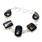 zilver Armband met Botswana Agaat, Verzenden, Nieuw, Zilver, Met edelsteen