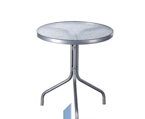 Bistro tafel 60X70CM ZILVER LIFETIME, Caravans en Kamperen, Kampeeraccessoires, Nieuw, Ophalen