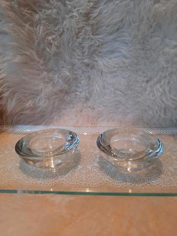 Set diversen glazen theelicht houders. Kerst en feestdagen. beschikbaar voor biedingen