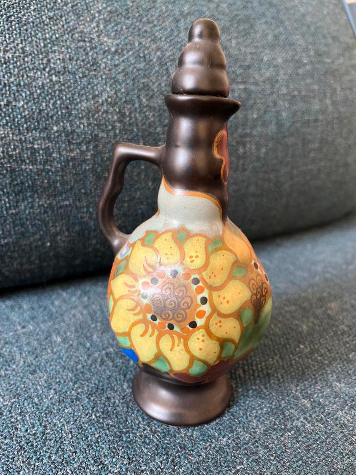 Royal Goedewaagen Zonnebloem Kannetje Gouda Holland Antiek K, Antiek en Kunst, Antiek | Keramiek en Aardewerk, Ophalen of Verzenden